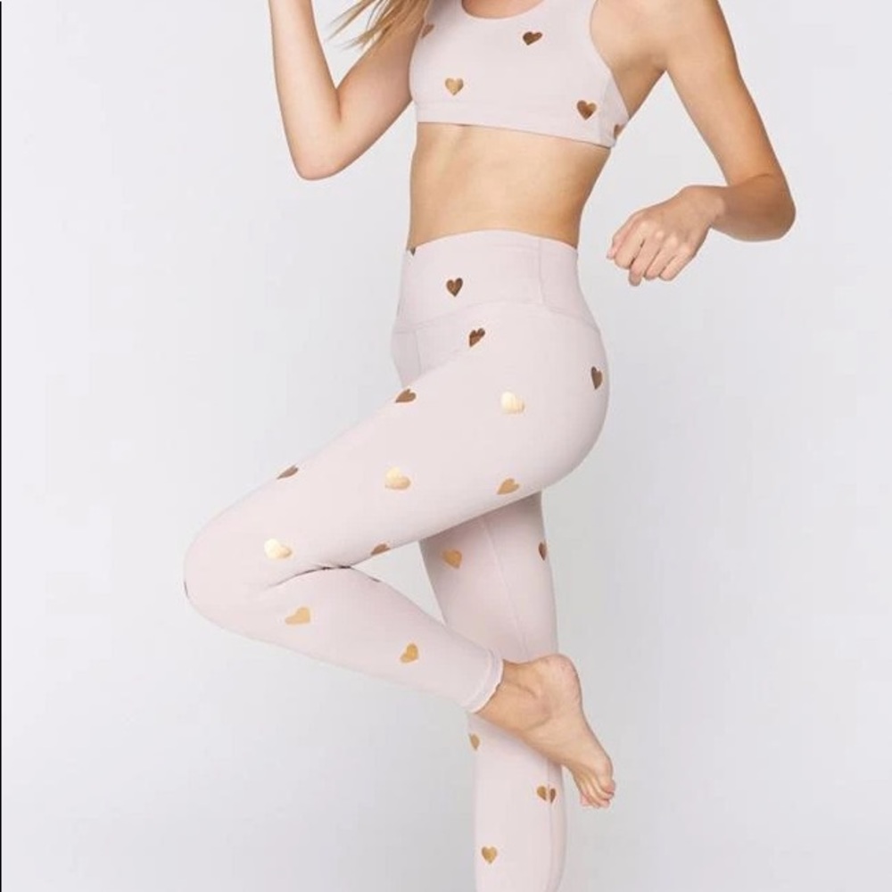 Spiritual gangster hearts leggings/sport bra set